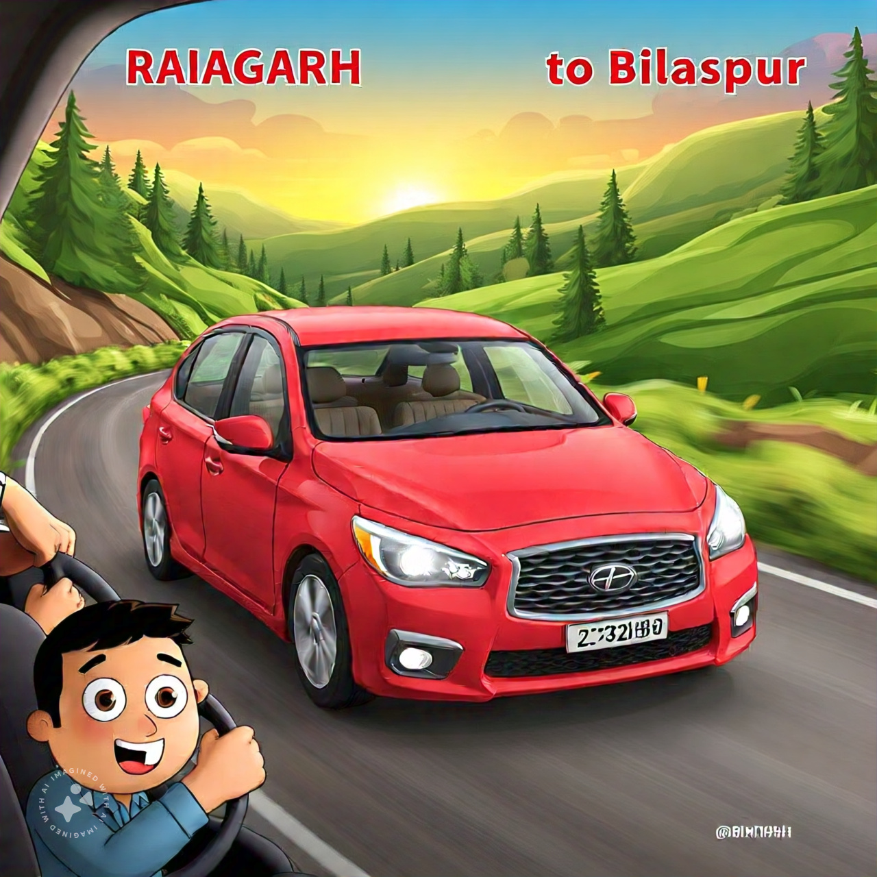Gadi chaiya bilaspur se raipur jaane ke liya